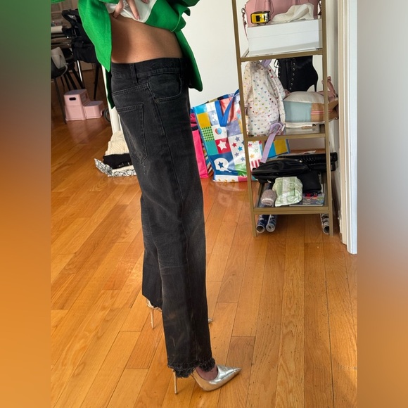 R13 Black Distressed Women Jeans - Picture 7 of 7